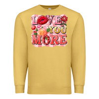 Antique Gold love you more Premium Sweatshirt - FaDigitalArtStudio