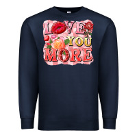 Navy love you more Premium Sweatshirt - FaDigitalArtStudio