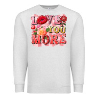 Oatmeal Heather love you more Premium Sweatshirt - FaDigitalArtStudio
