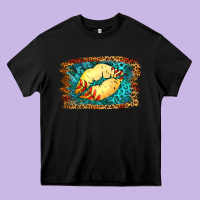Softball Lips Heavy Core Tee Designed By Jasminsmagicworld