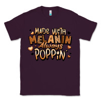 Plum made with melanin always poppin' Classic Tee - LillyAllenDesigns