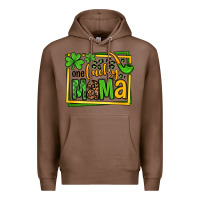 Chestnut One lucky mama St. Patrick's Premium Hoodie - OliviaCreatesArt