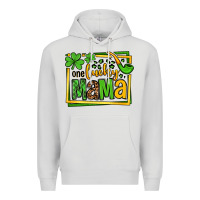 Dove Grey One lucky mama St. Patrick's Premium Hoodie - OliviaCreatesArt