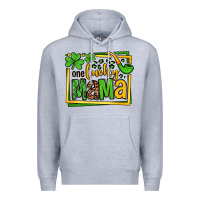 Heather Grey One lucky mama St. Patrick's Premium Hoodie - OliviaCreatesArt