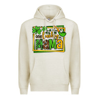 Oatmeal Heather One lucky mama St. Patrick's Premium Hoodie - OliviaCreatesArt