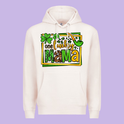 One Lucky Mama St. Patrick's Premium Hoodie Designed By Oliviacreatesart
