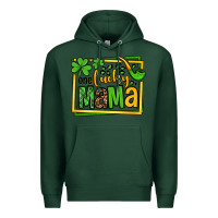 Sports Green One lucky mama St. Patrick's Premium Hoodie - OliviaCreatesArt