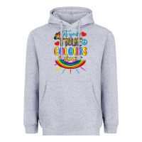 Heather Grey Let Your True Colours Shine Heavyweight Hoodie - BundleAndBundleShop