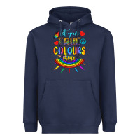 Navy Let Your True Colours Shine Heavyweight Hoodie - BundleAndBundleShop