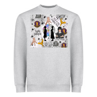 Heather Grey gothic girl and colorful girl Heavyweight Sweatshirt - TumblerDesignByShophia