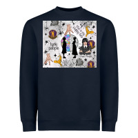Navy gothic girl and colorful girl Heavyweight Sweatshirt - TumblerDesignByShophia