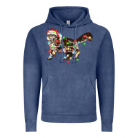 Vintage Denim christmas christmas maine coon cat cat Vintage Hoodie - LillyAllenDesigns
