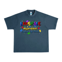 Midnight Navy embrace differences Urban Heavy Tee - Artiststas
