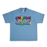 Pebble Blue embrace differences Urban Heavy Tee - Artiststas