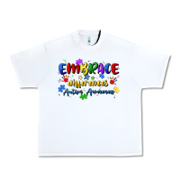 White embrace differences Urban Heavy Tee - Artiststas