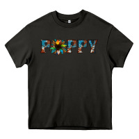 Asphalt poppy cowhide sunflower Heavy Core Tee - Jasminsmagicworld