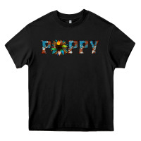 Black poppy cowhide sunflower Heavy Core Tee - Jasminsmagicworld