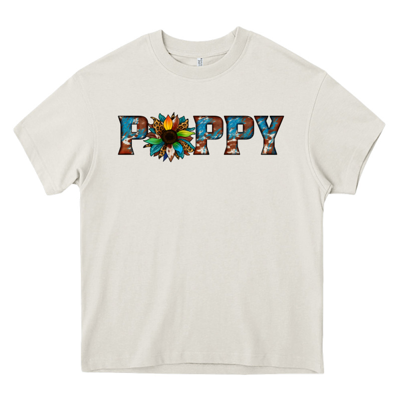 Poppy Cowhide Sunflower Heavy Core Tee by Jasminsmagicworld | Teevron