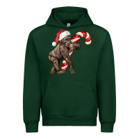 Forest Green Christmas Candy Cane Baby Gorilla Urban Hoodie - LillyAllenDesigns
