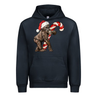 Navy Christmas Candy Cane Baby Gorilla Urban Hoodie - LillyAllenDesigns