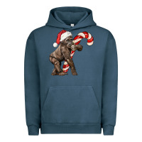 Pigment Midnight Navy Christmas Candy Cane Baby Gorilla Urban Hoodie - LillyAllenDesigns