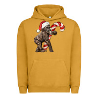 Pigment Peanut Butter Christmas Candy Cane Baby Gorilla Urban Hoodie - LillyAllenDesigns