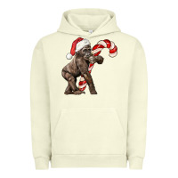 Pigment Pistachio Christmas Candy Cane Baby Gorilla Urban Hoodie - LillyAllenDesigns