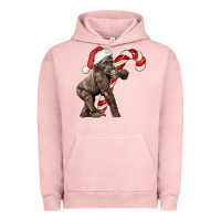 Pigment Salmon Christmas Candy Cane Baby Gorilla Urban Hoodie - LillyAllenDesigns