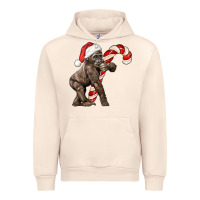 Sandshell Christmas Candy Cane Baby Gorilla Urban Hoodie - LillyAllenDesigns