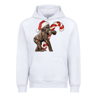 White Christmas Candy Cane Baby Gorilla Urban Hoodie - LillyAllenDesigns