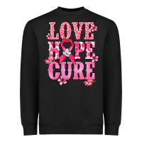Black Love Hope Cure Cancer Awareness Heavyweight Sweatshirt - HowdyJamesFarm