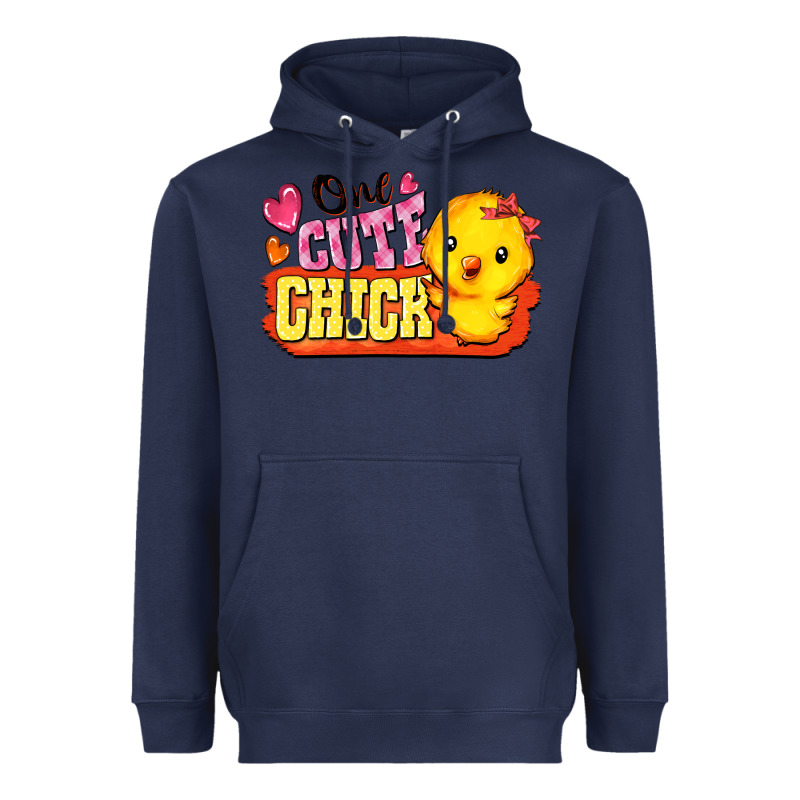 One Cute Chick Heavyweight Hoodie by FaDigitalArtStudio | Teevron