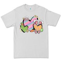 Dove Grey easter hearts Premium Tee - MaliasSmallBusiness