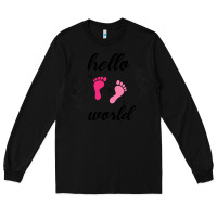 Black Hello world Long Sleeve Tee - Bettercallsaul