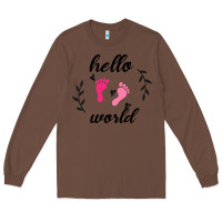 Chestnut Hello world Long Sleeve Tee - Bettercallsaul