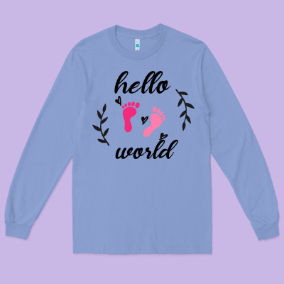 Hello World Long Sleeve Tee Designed By Bettercallsaul