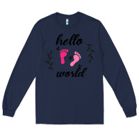 Navy Hello world Long Sleeve Tee - Bettercallsaul