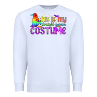 White This is my straight person costume pride LGBTQ Premium Sweatshirt - BundleAndBundleShop