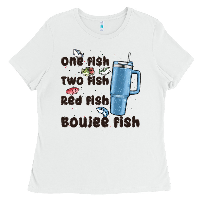 One Fish Two Fish Red Fish Boujee Fish Ladies Tee by MaliasSmallBusiness | Teevron