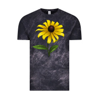 Cloud Black Black Eyed Susan Flower Vintage Tee - LillyAllenDesigns