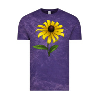 Cloud Purple Black Eyed Susan Flower Vintage Tee - LillyAllenDesigns