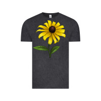 Vintage Black Black Eyed Susan Flower Vintage Tee - LillyAllenDesigns