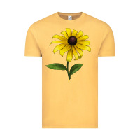 Vintage Mustard Black Eyed Susan Flower Vintage Tee - LillyAllenDesigns