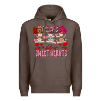 Coffee Valentine's Day my class is full of sweet hearts Premium Hoodie - FaDigitalArtStudio