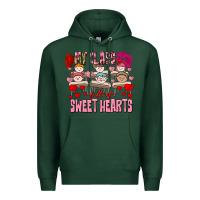 Sports Green Valentine's Day my class is full of sweet hearts Premium Hoodie - FaDigitalArtStudio