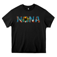 Black nana cowhide sunflower Heavy Core Tee - Jasminsmagicworld