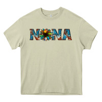 Mossy nana cowhide sunflower Heavy Core Tee - Jasminsmagicworld