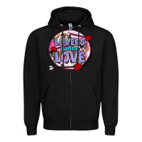 Black lovers gonna love olivia Zipper Hoodie - OliviaCreatesArt