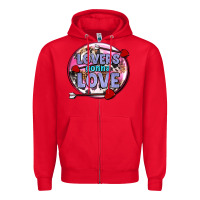 Red lovers gonna love olivia Zipper Hoodie - OliviaCreatesArt