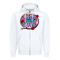 White lovers gonna love olivia Zipper Hoodie - OliviaCreatesArt